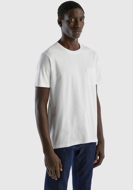 United Colors of Benetton T-Shirt mit aufgesetzter Brusttasche günstig online kaufen