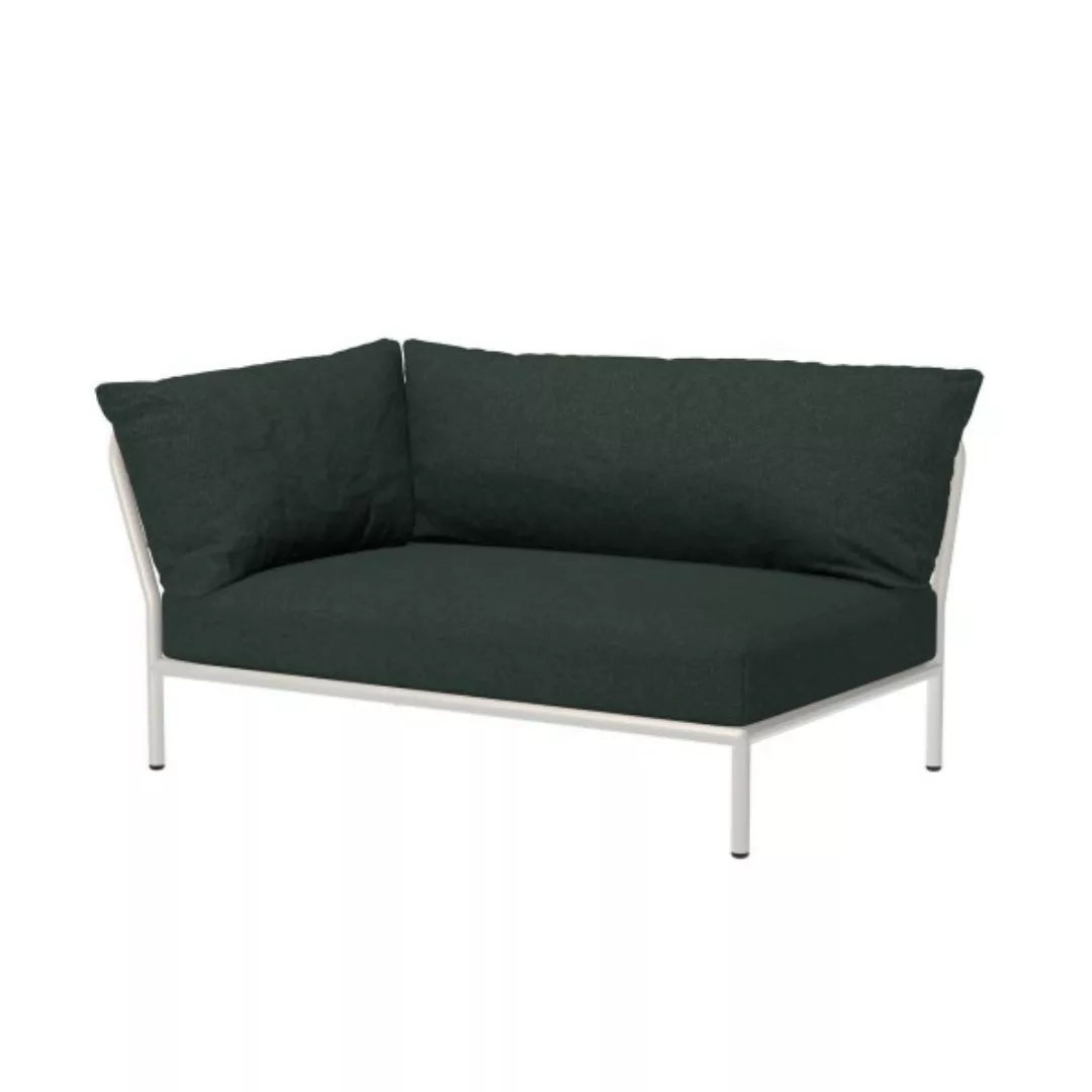LEVEL2 Outdoor Sofa Lounge-Modul 2 Alpine Weiß Links günstig online kaufen