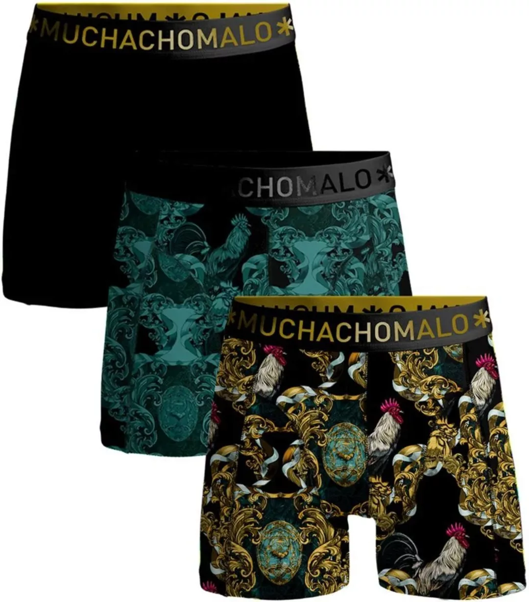 Muchachomalo Boxershorts 3er-Pack Man Rooster - Größe M günstig online kaufen