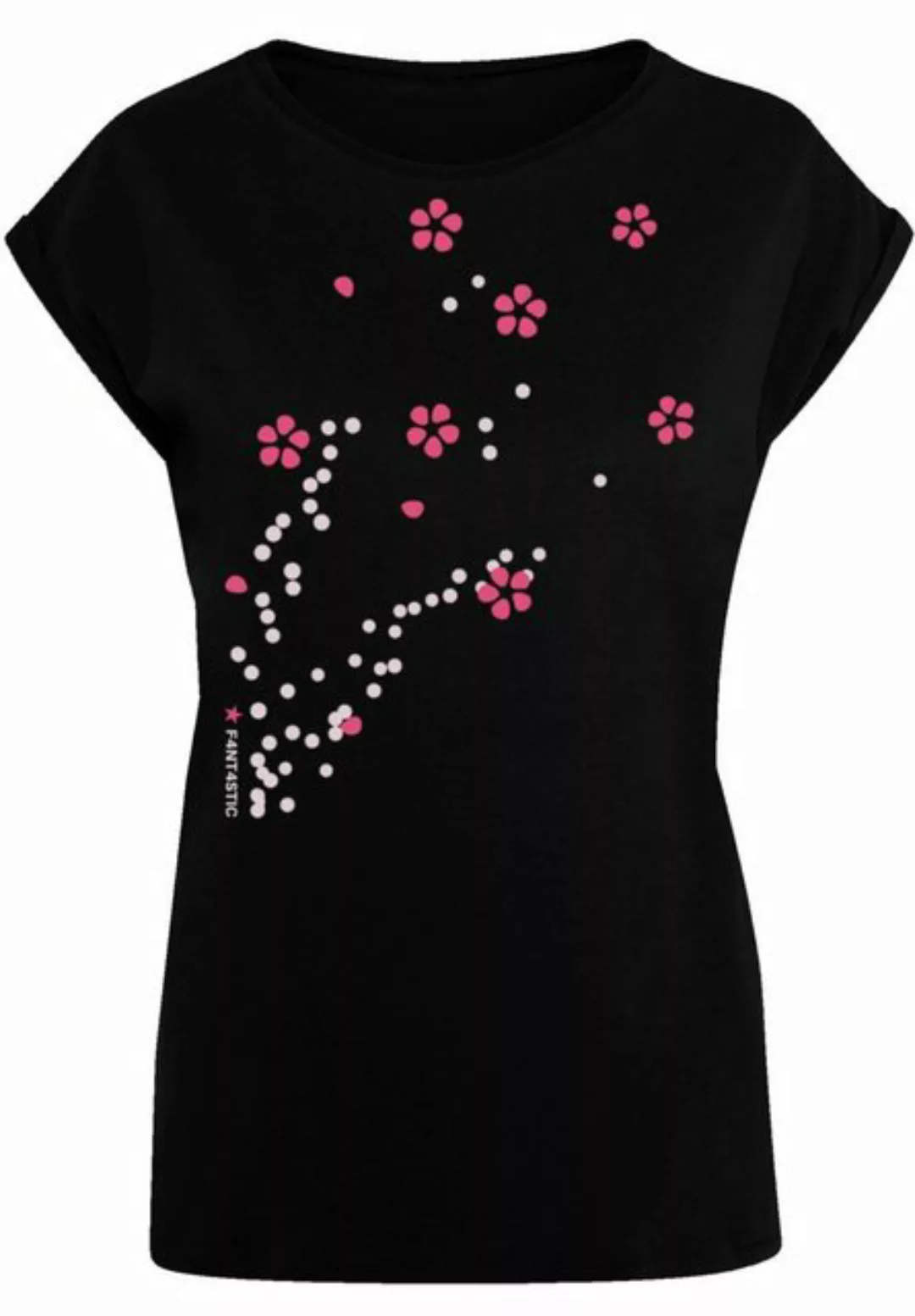 F4NT4STIC T-Shirt Blumen Ranke Print günstig online kaufen