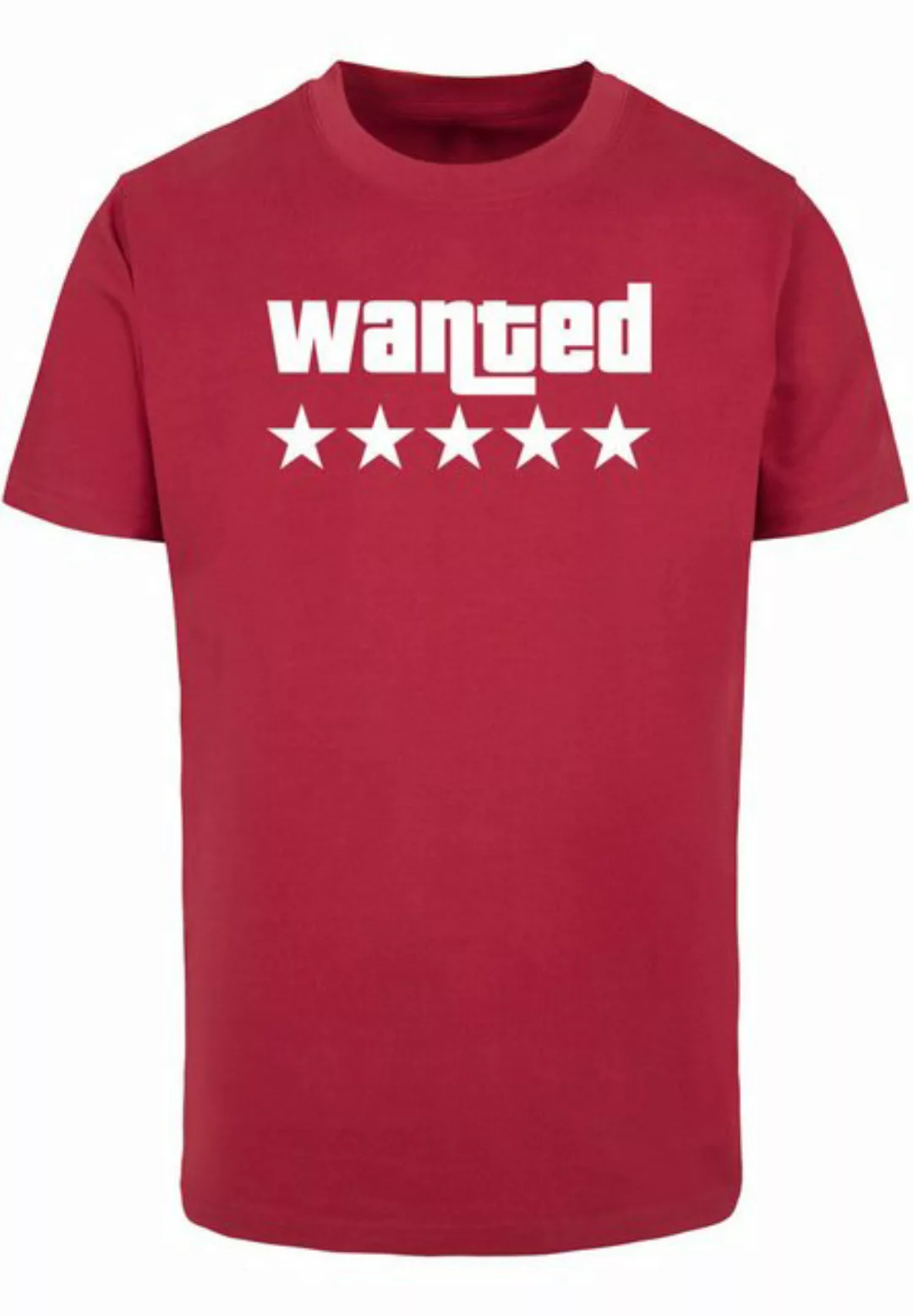 Merchcode T-Shirt Merchcode Herren Wanted T-Shirt Round Neck (1-tlg) günstig online kaufen