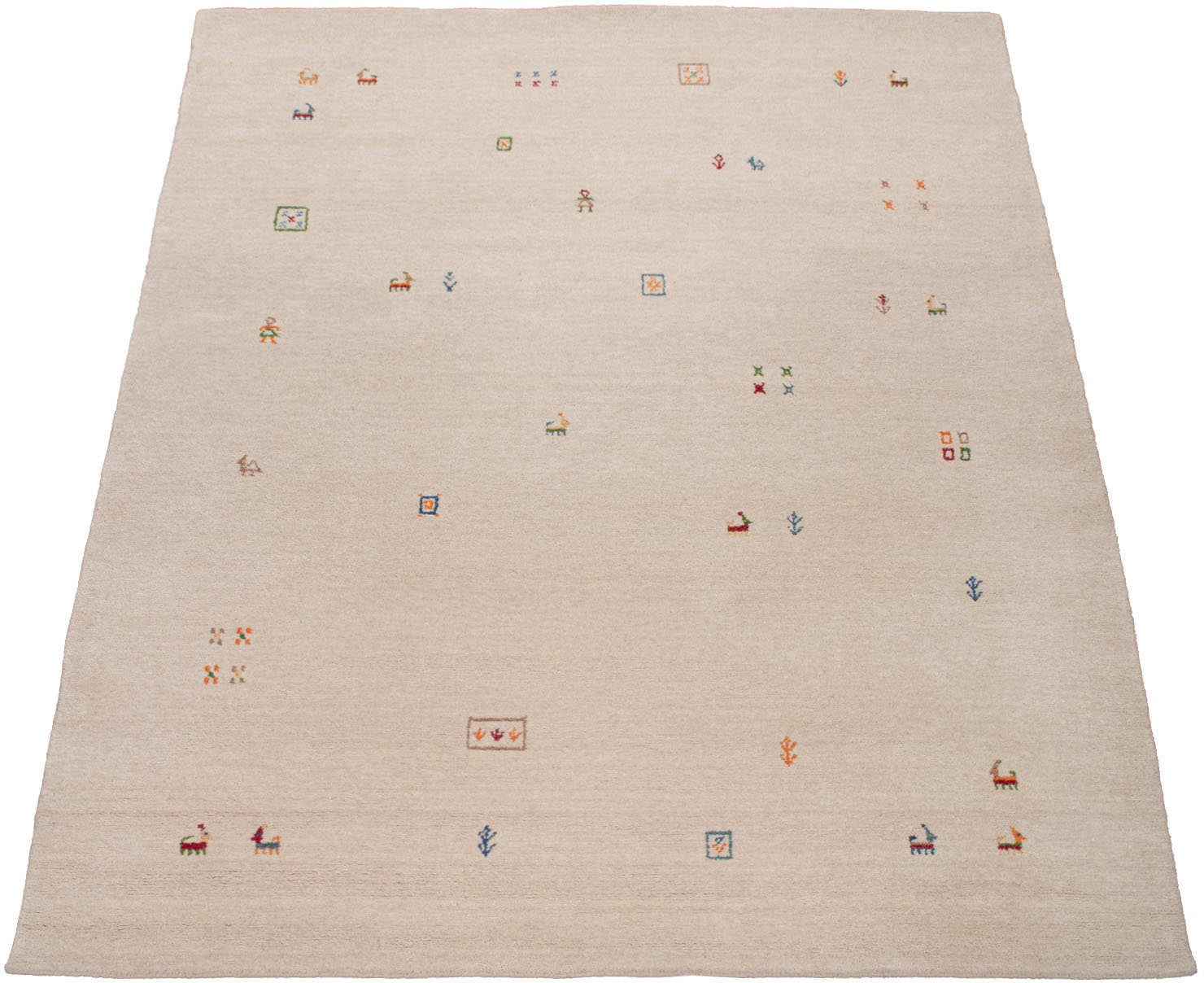 Paco Home Wollteppich »Gabbeh 312«, rechteckig, 9 mm Höhe, Kurzflor, handge günstig online kaufen