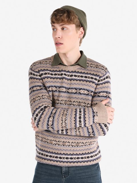 Colins Strickpullover Grauer Herrenpullover in normaler Passform Cl1066334 günstig online kaufen