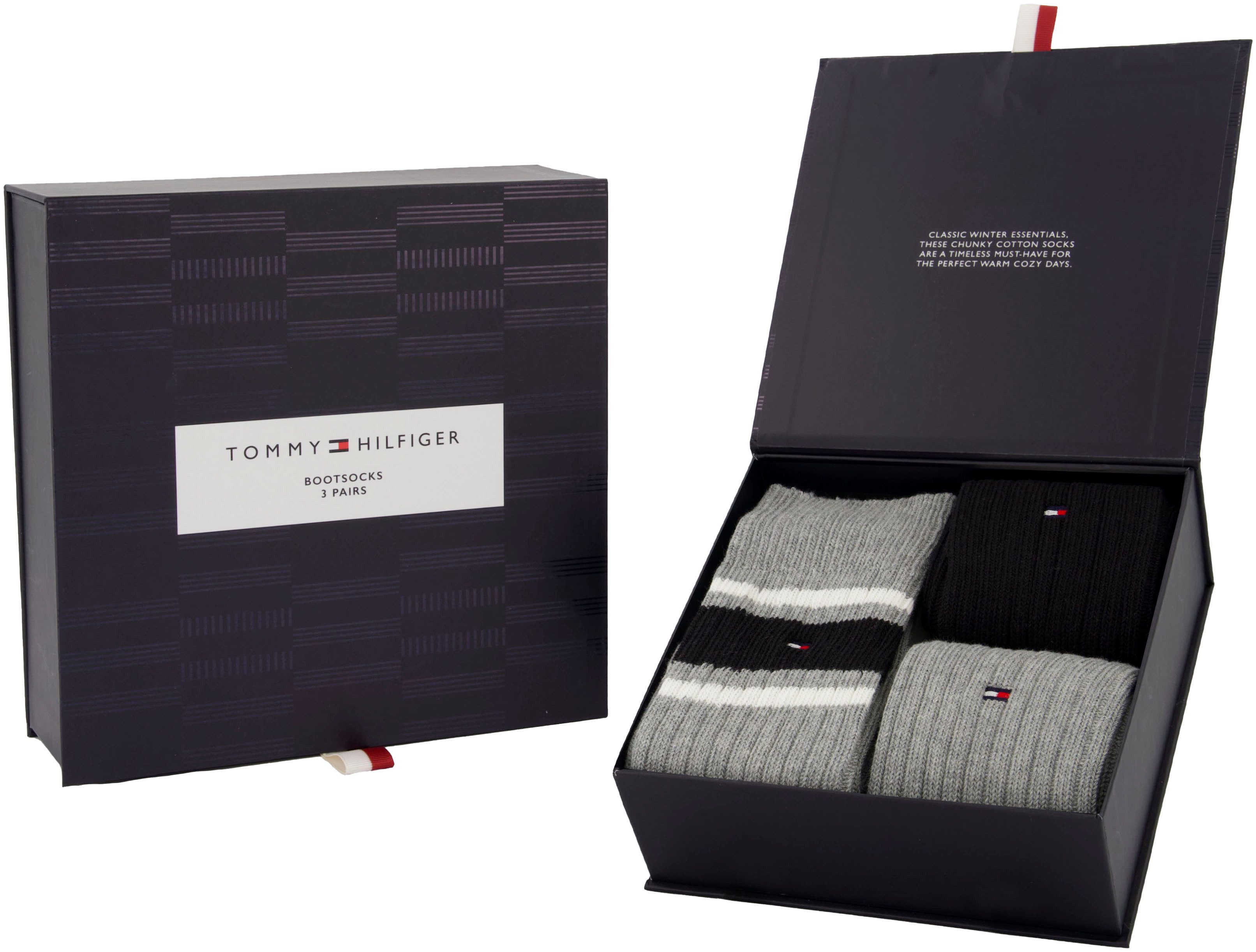 Tommy Hilfiger Socken (3-Paar) mit dezentem günstig online kaufen