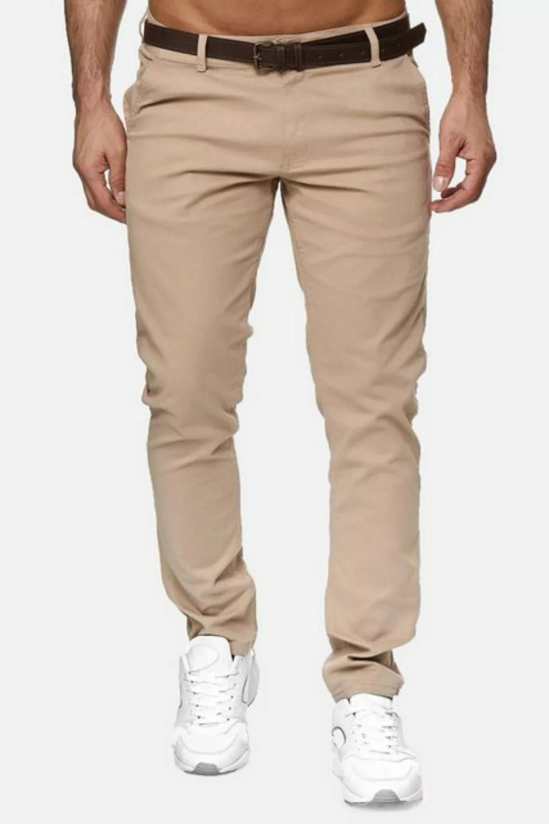 Elara Chinohose Elara Herren Chino Hosen Gürtel Elegant (1-tlg) günstig online kaufen