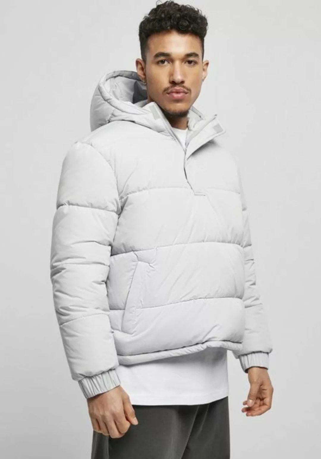 URBAN CLASSICS Winterjacke "Urban Classics Herren Hooded Cropped Pull Over günstig online kaufen