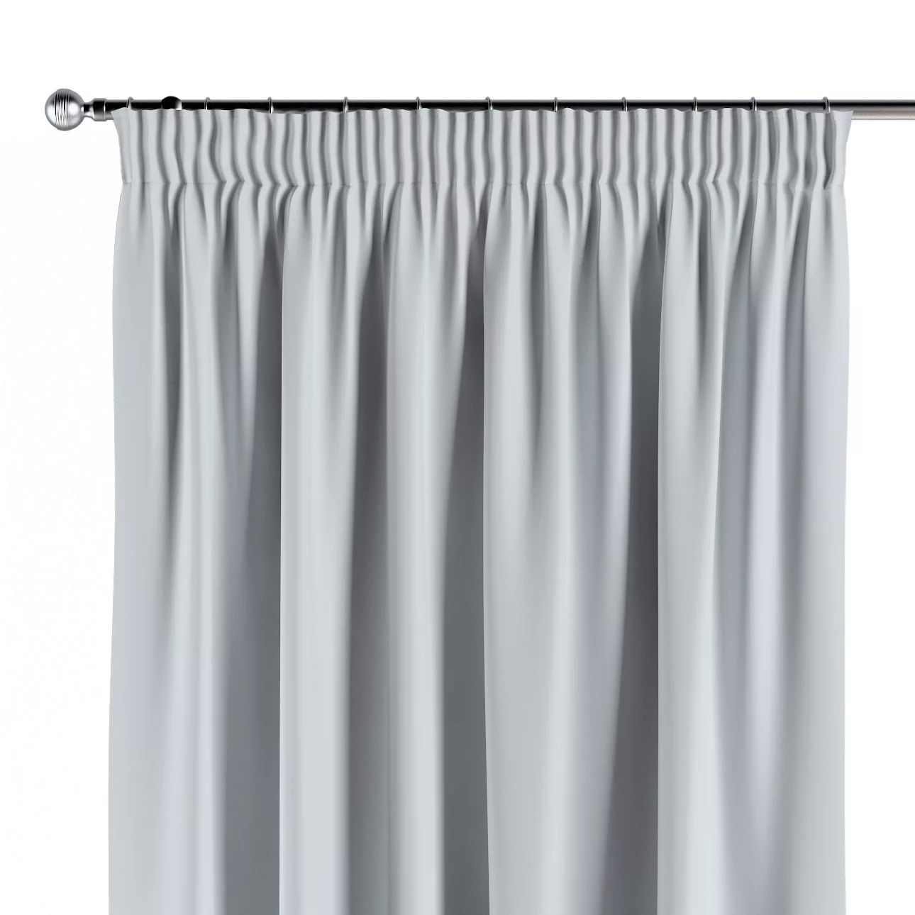 Vorhang mit Kräuselband, weiß-grau, Blackout 300 cm (269-05) günstig online kaufen