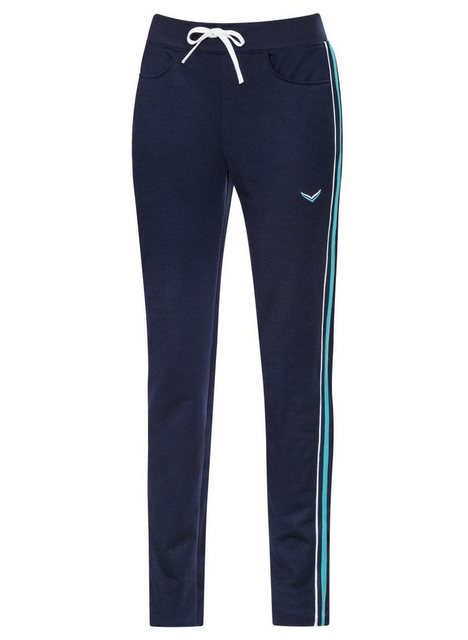 Trigema Jerseyhose "TRIGEMA Lange Jogginghose mit Seitenstreifen", (1 tlg.) günstig online kaufen