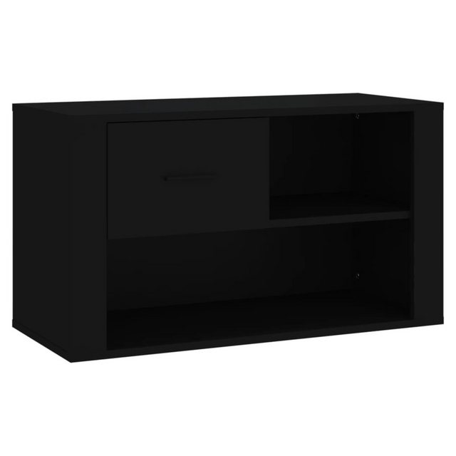 furnicato Schuhschrank Schwarz 80x35x45 cm Holzwerkstoff günstig online kaufen