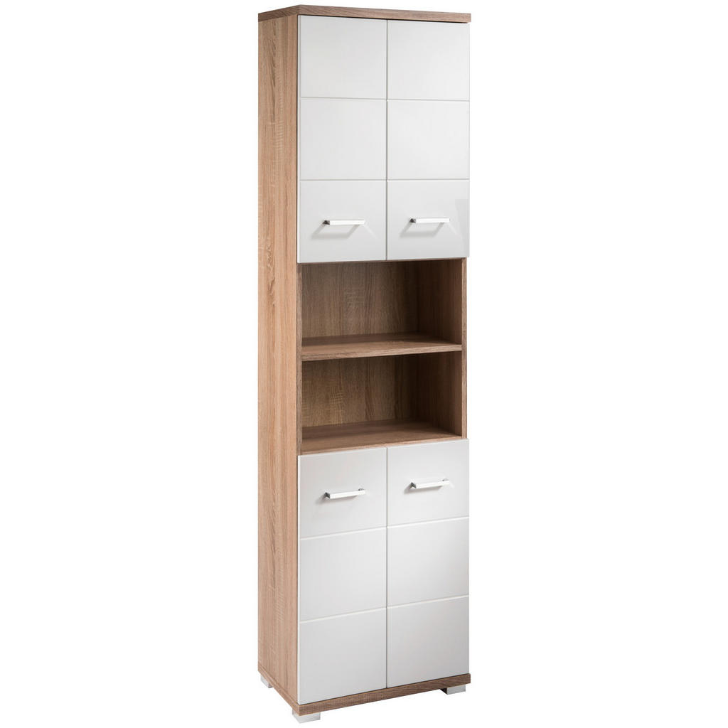 byLIVING Hochschrank "Nebraska", Breite 50 cm, Badezimmerschrank mit Metall günstig online kaufen