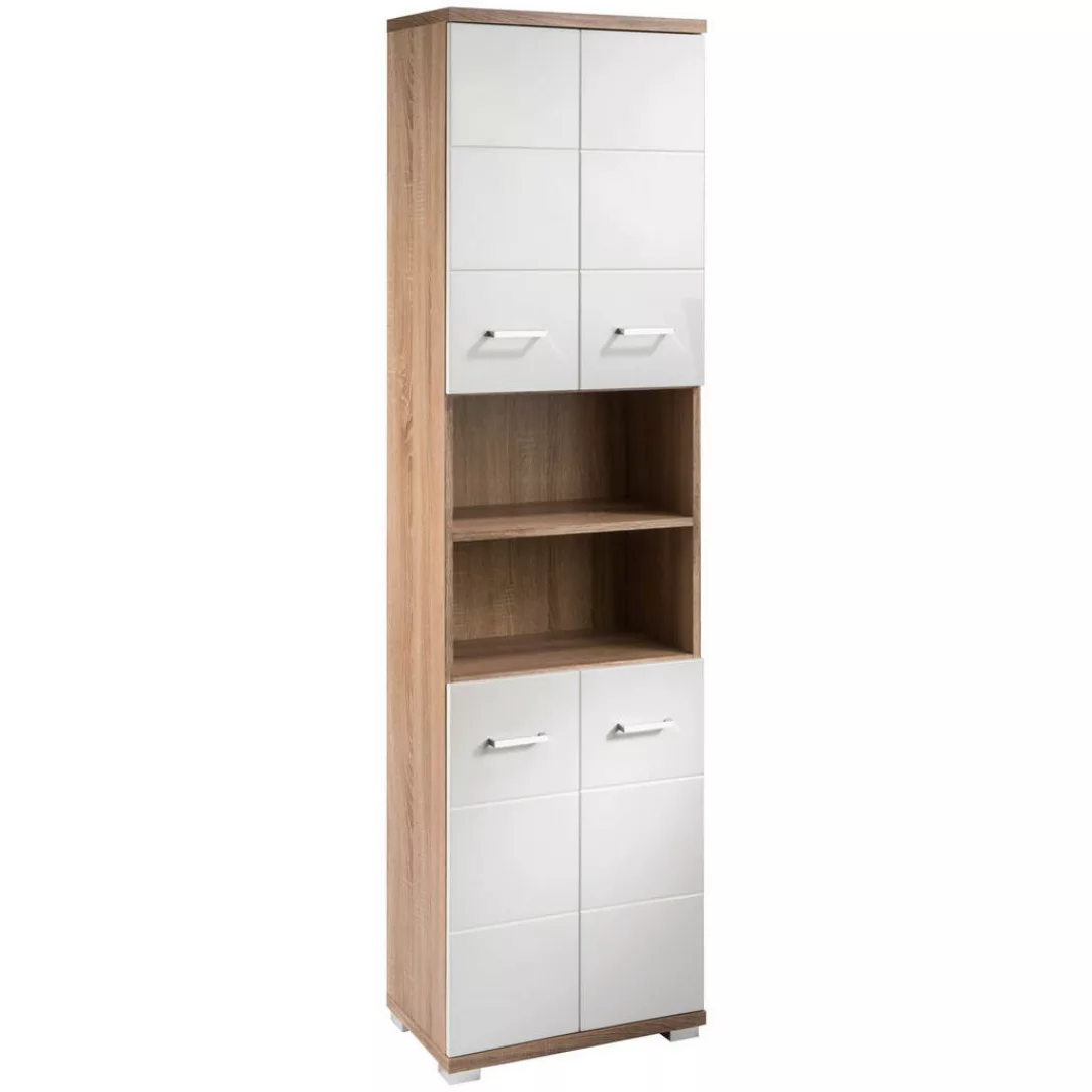 byLIVING Hochschrank "Nebraska", Breite 50 cm, Badezimmerschrank mit Metall günstig online kaufen