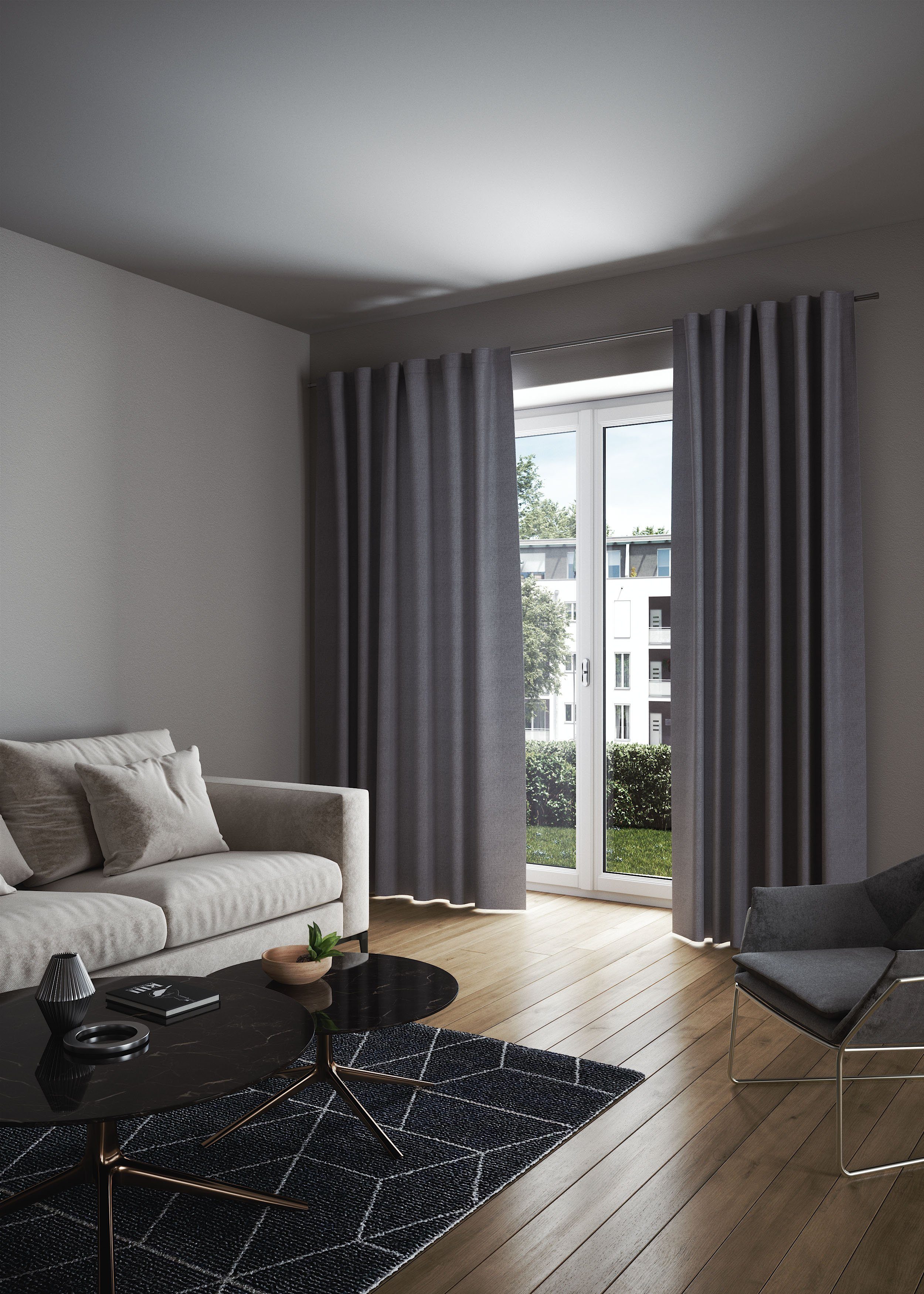 my home Vorhang LONDON, verdeckte Schlaufen günstig online kaufen