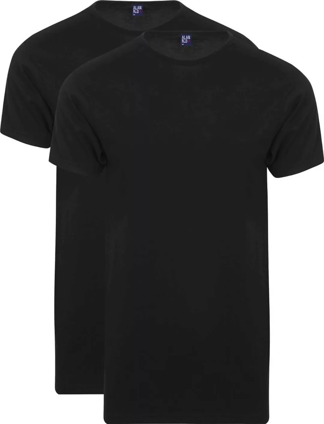 Alan Red Extra Lang T-Shirts Derby Schwarz (2-Pack) - Größe XL günstig online kaufen