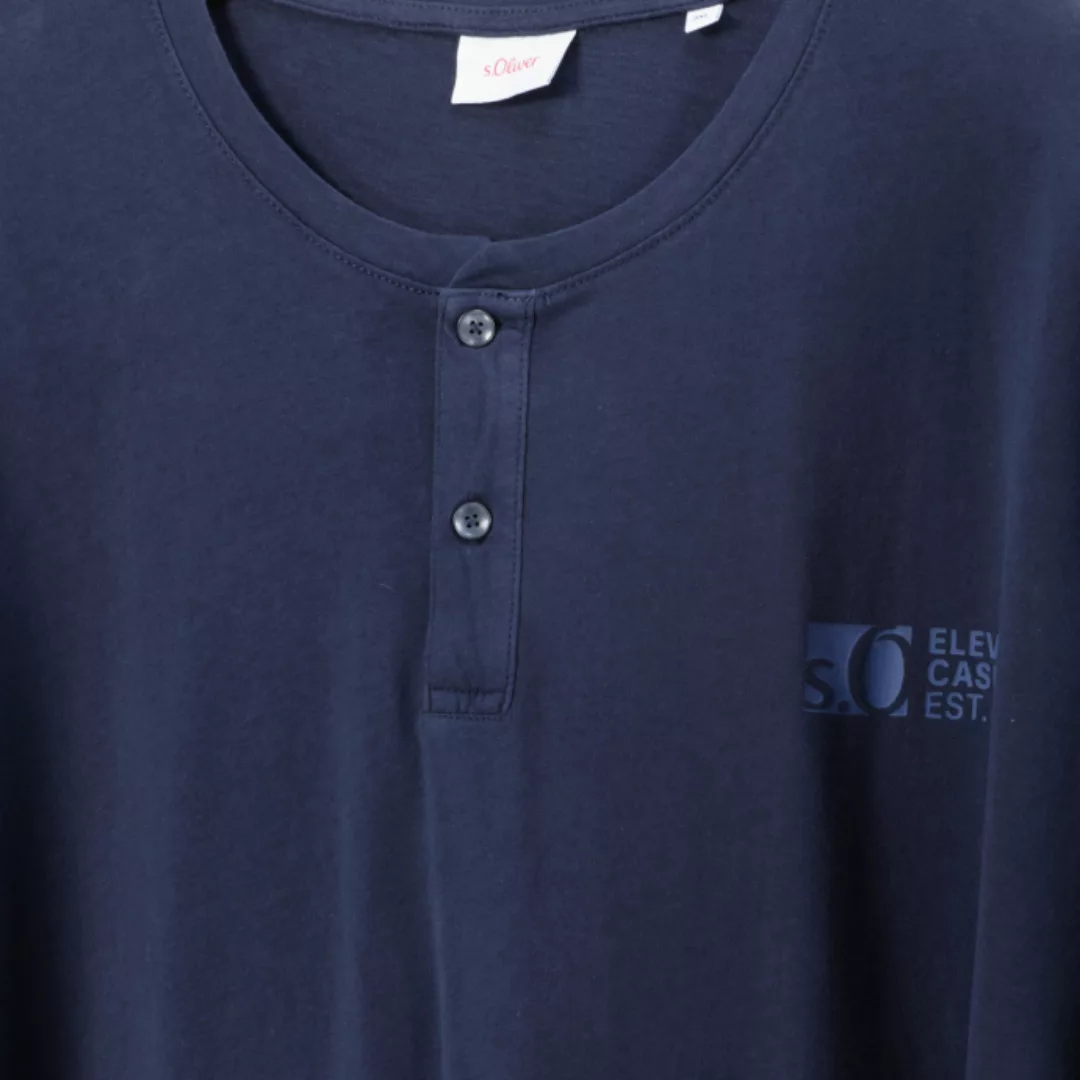 s.Oliver T-Shirt mit Serafinokragen günstig online kaufen