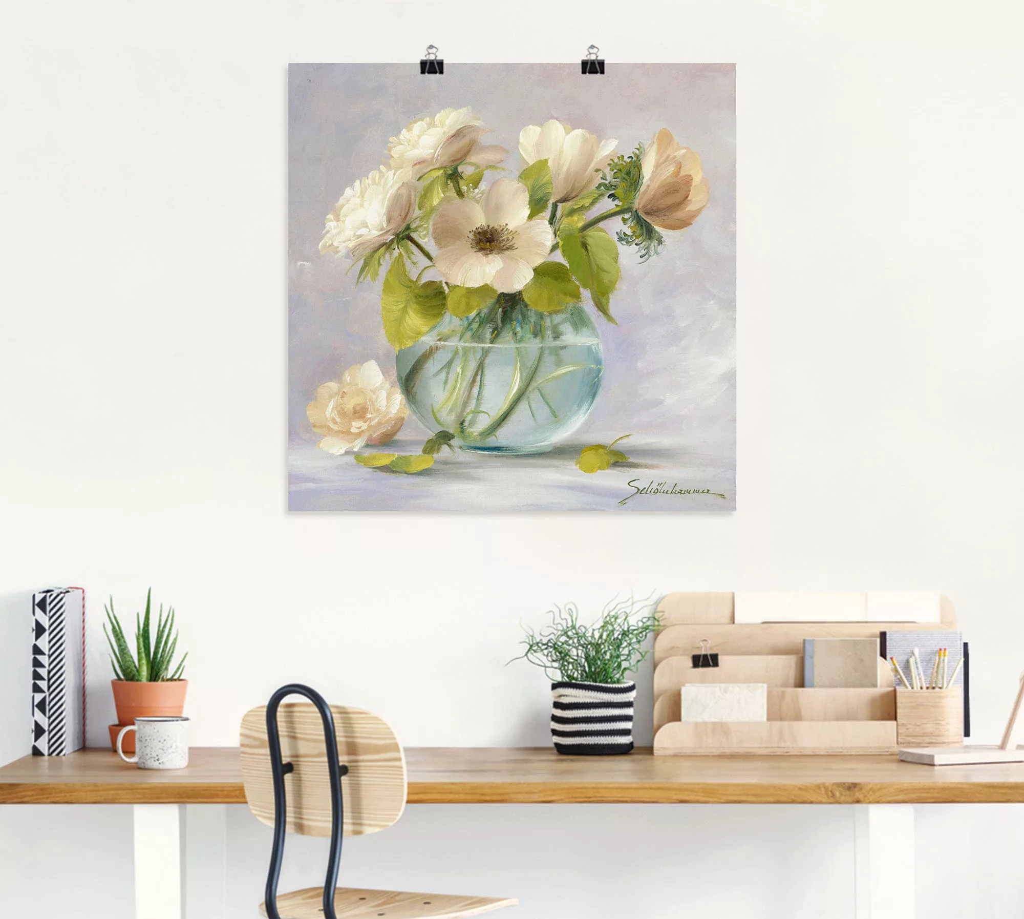 Artland Wandbild "Gelbe Windröschen", Blumen, (1 St.), als Leinwandbild, Po günstig online kaufen