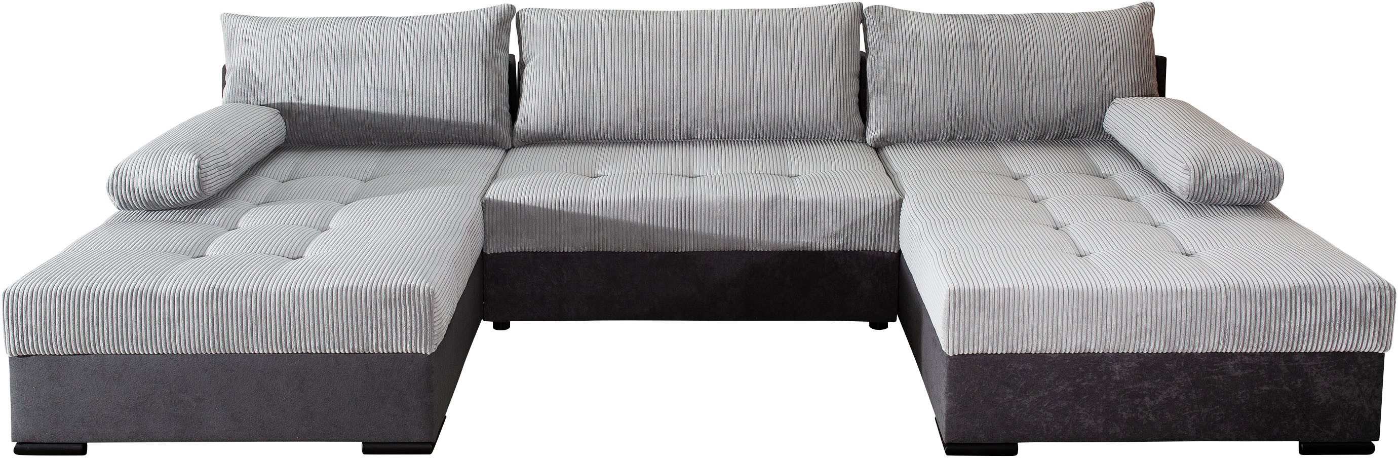 COLLECTION AB Wohnlandschaft "Josy", inkl. Bettfunktion, Bettkasten, mit 3 günstig online kaufen