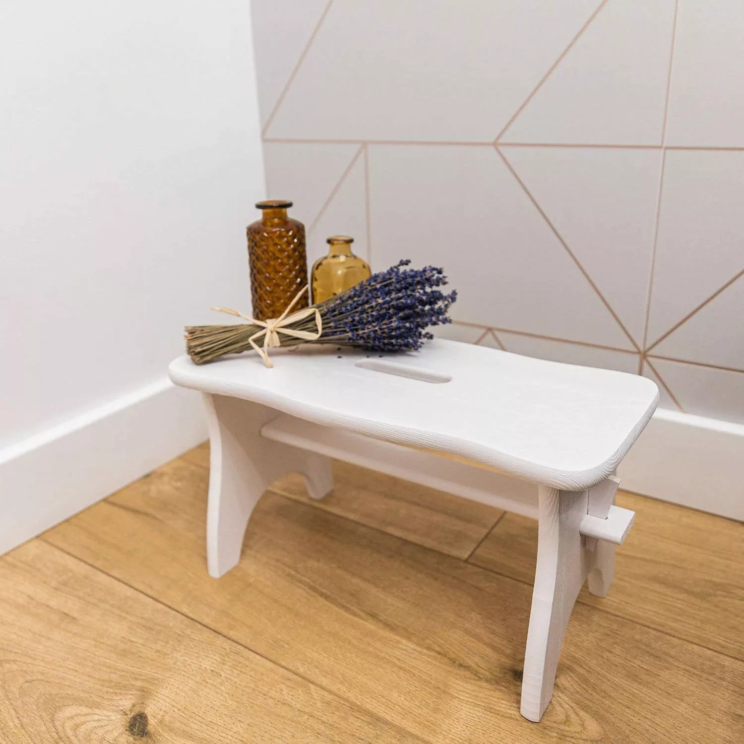 Creative Deco Fußhocker Fußbank Holz 38 günstig online kaufen