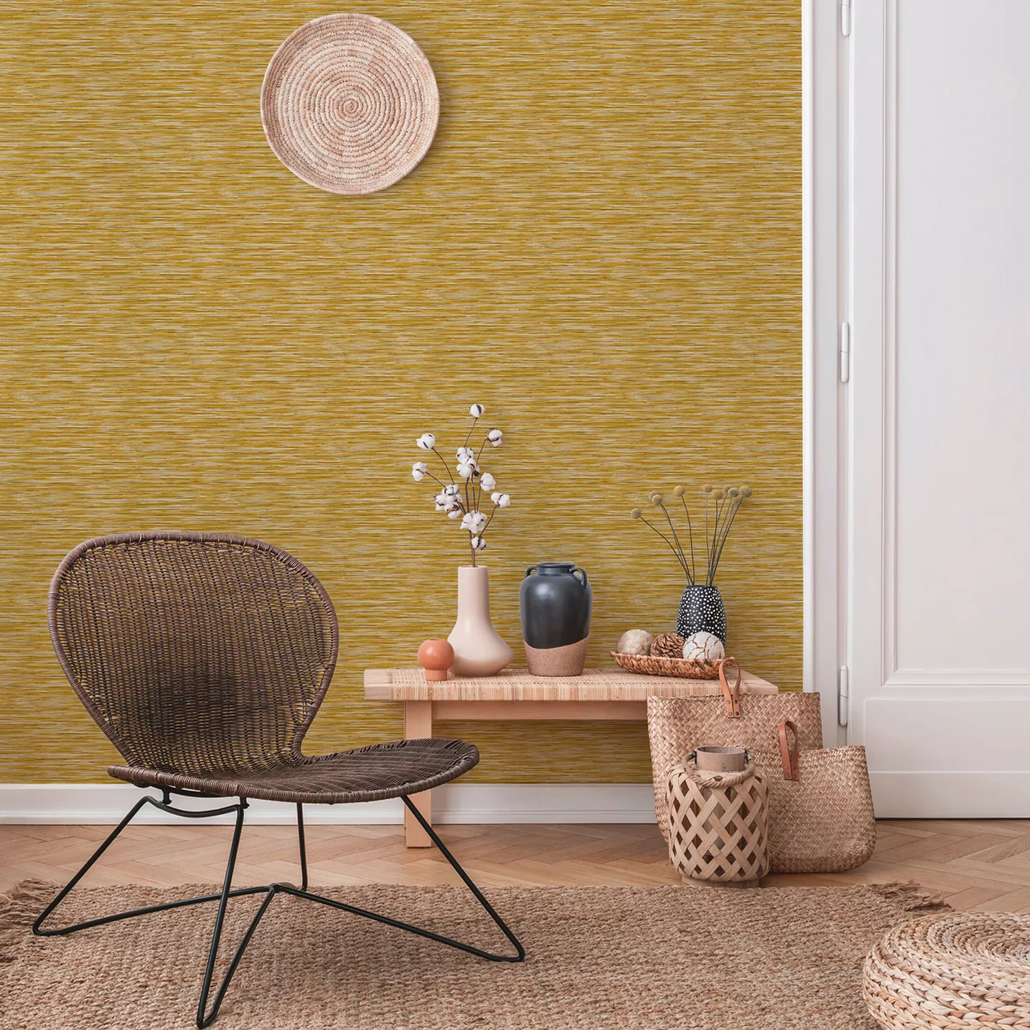 Bricoflor Graue Tapete für Büro und Wohnzimmer Moderne Vliestapete mit Viny günstig online kaufen
