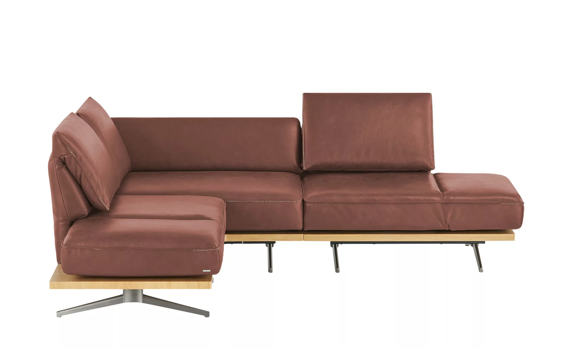 KOINOR Ecksofa  Phoenix ¦ rot ¦ Maße (cm): B: 253 H: 87 T: 209.0 Polstermöb günstig online kaufen