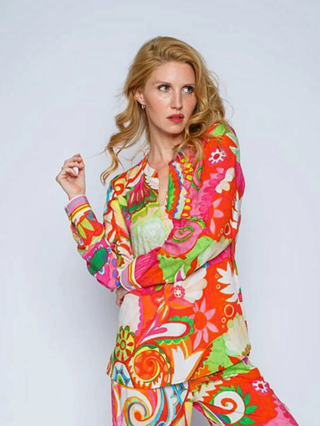 Emily Van Den Bergh Schlupfbluse Shirtbluse Multicolour Paisley günstig online kaufen