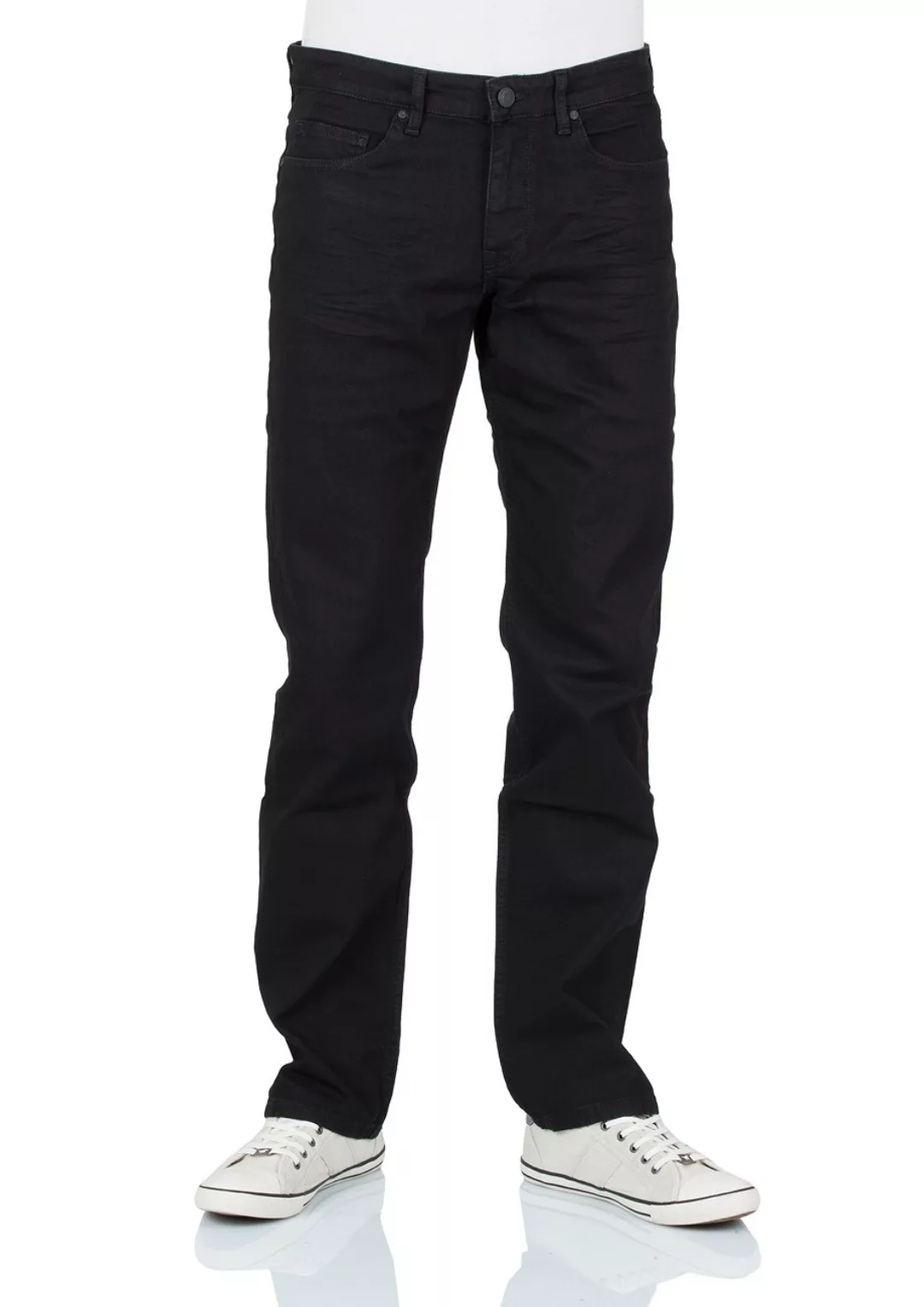 Cross Jeans Herren Jeans Antonio - Relax Fit - Black günstig online kaufen