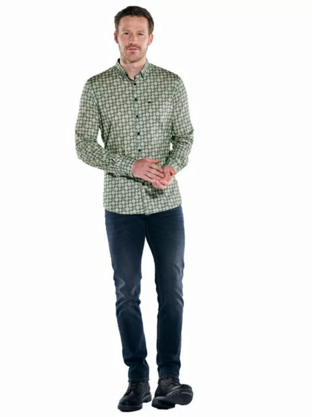 Engbers Langarmhemd Langarm-Hemd slim fit günstig online kaufen