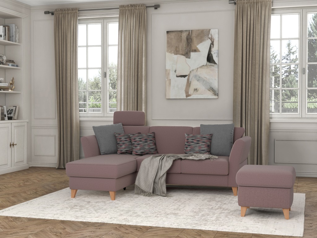 sit&more Ecksofa "Visby L-Form", Wahlweise mit Bettfunktion und Bettkasten, günstig online kaufen