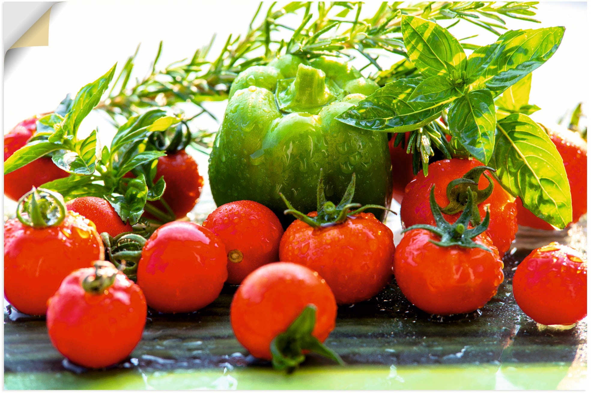Artland Wandfolie "Garten frische Tomaten", Lebensmittel, (1 St.), selbstkl günstig online kaufen