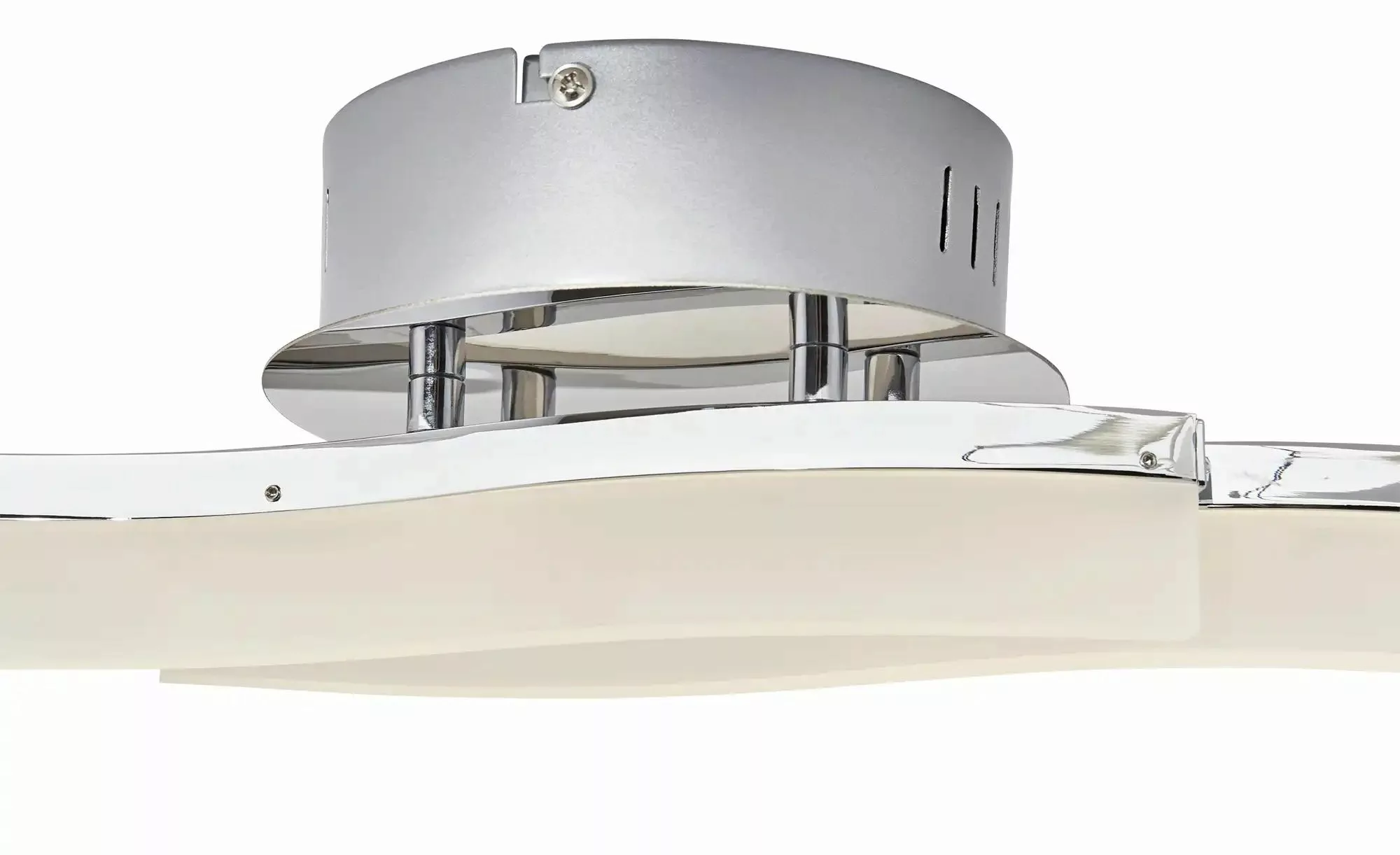 KHG LED-Deckenleuchte, chrom `Wavy´ ¦ silber ¦ Maße (cm): B: 43 H: 9 T: 16 günstig online kaufen