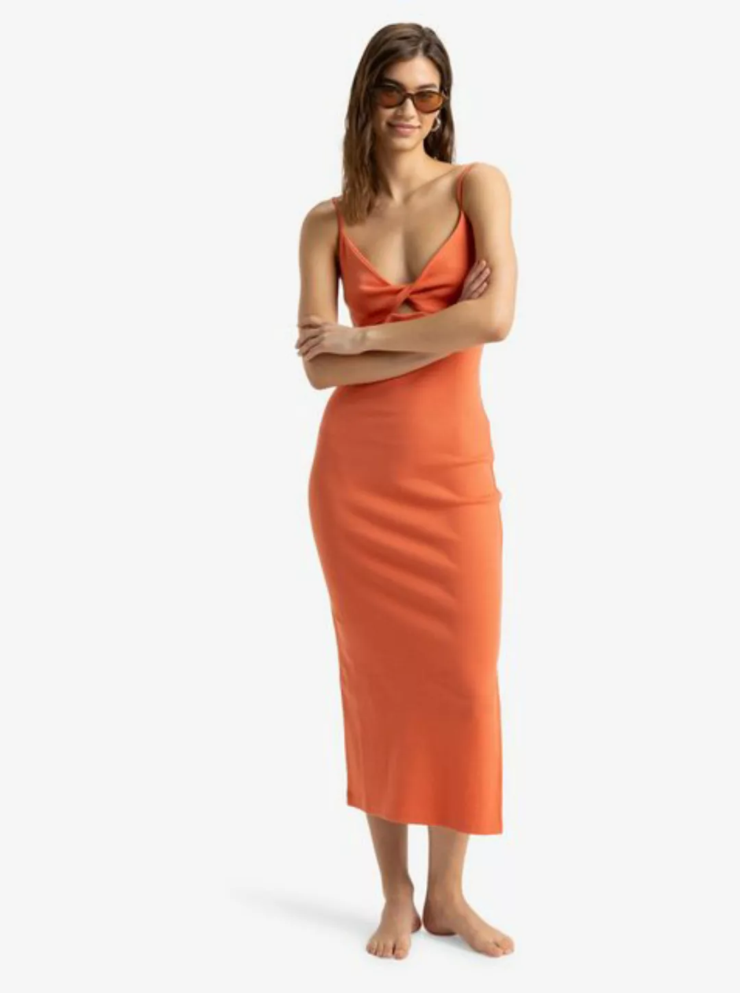 Roxy Midikleid Wavey Lady - Rippstrickkleid für Frauen günstig online kaufen