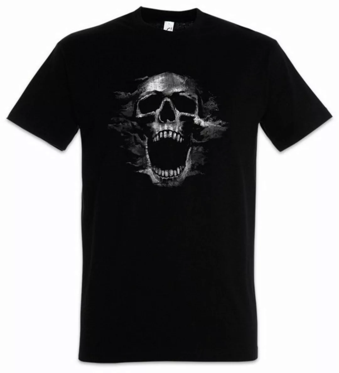 Urban Backwoods Print-Shirt Screaming Skull I Herren T-Shirt Schädel Dead T günstig online kaufen