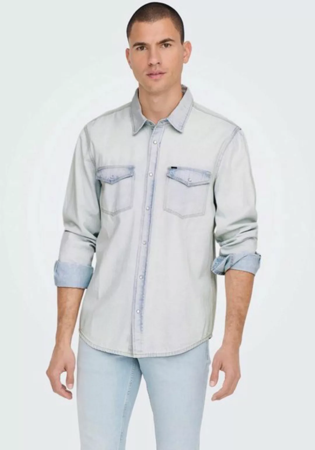 ONLY & SONS Jeanshemd OS ONSBANE DENIM SHIRT günstig online kaufen