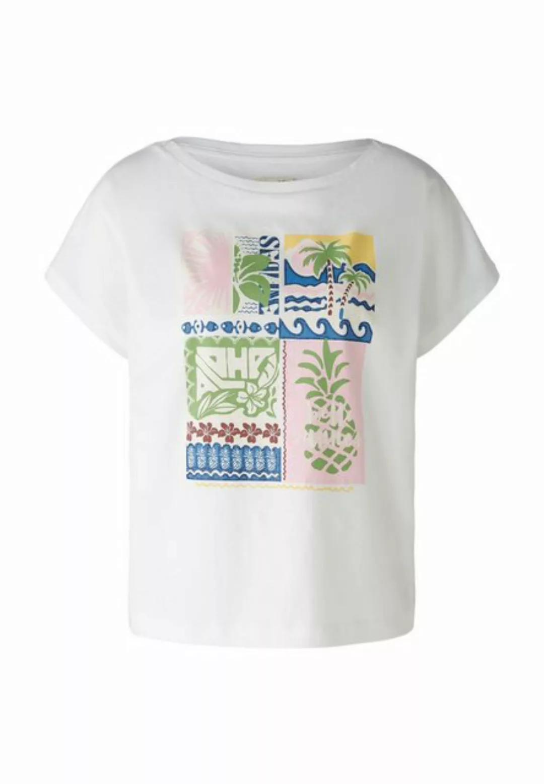 Oui T-Shirt T-Shirt Baumwoll - Modalmischung günstig online kaufen