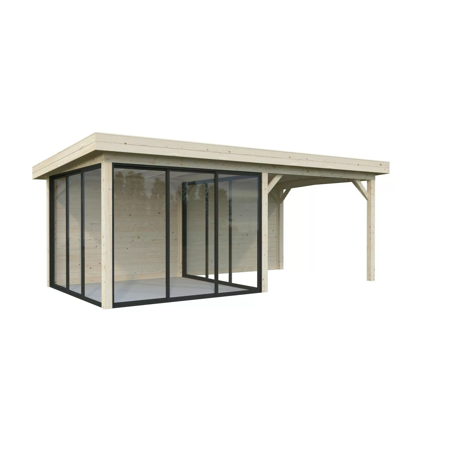 Palmako Pavillon Lenna Set 406 Slide Naturbelassen 588 cm x 300 cm FSC® günstig online kaufen