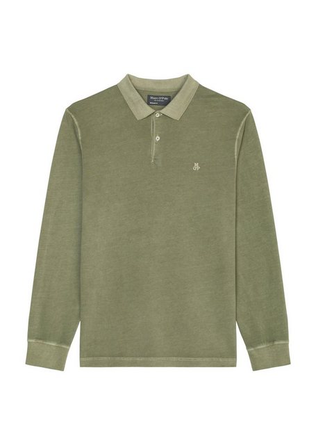 Marc O'Polo Langarm-Poloshirt im Washed-Look günstig online kaufen