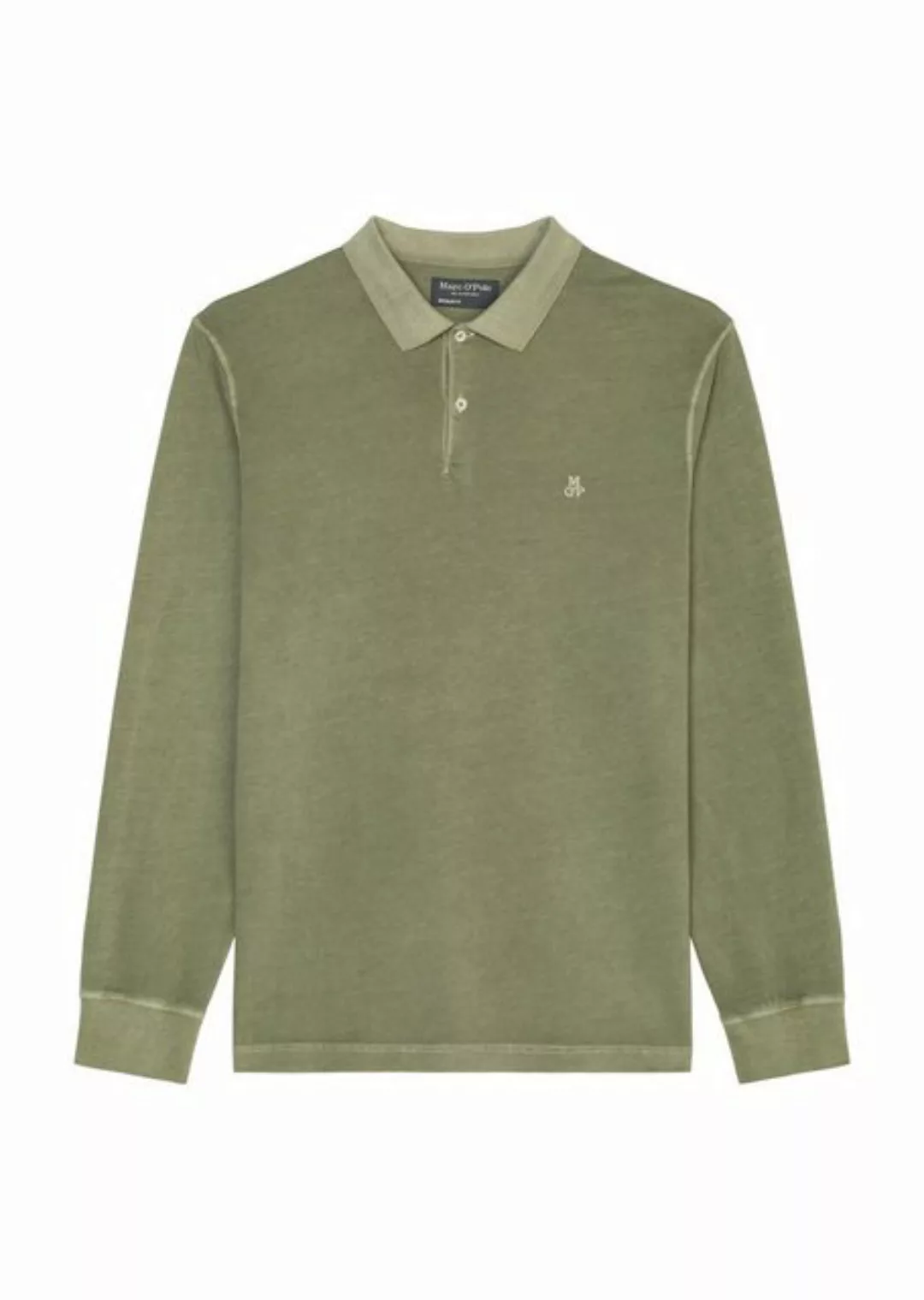 Marc O'Polo Langarm-Poloshirt im Washed-Look günstig online kaufen