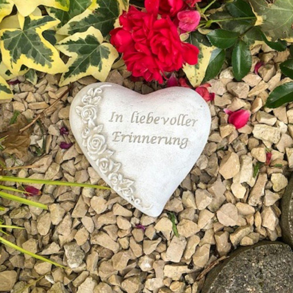 Radami Gartenfigur Grabherz "In liebevoller Erinnerung günstig online kaufen