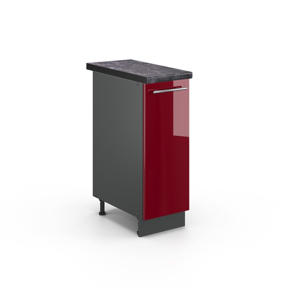 Vicco Apothekerschrank Fame-Line, Bordeaux Hochglanz/Anthrazit, 30 günstig online kaufen