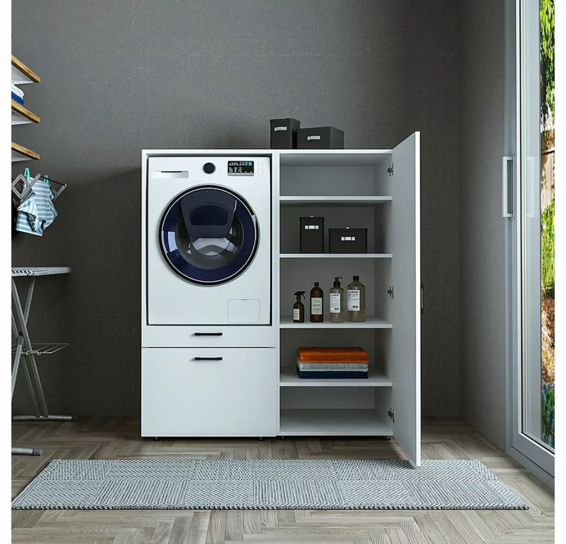 Roomart Waschmaschinenumbauschrank (Roomart Waschmachinenschrank für Hauswi günstig online kaufen