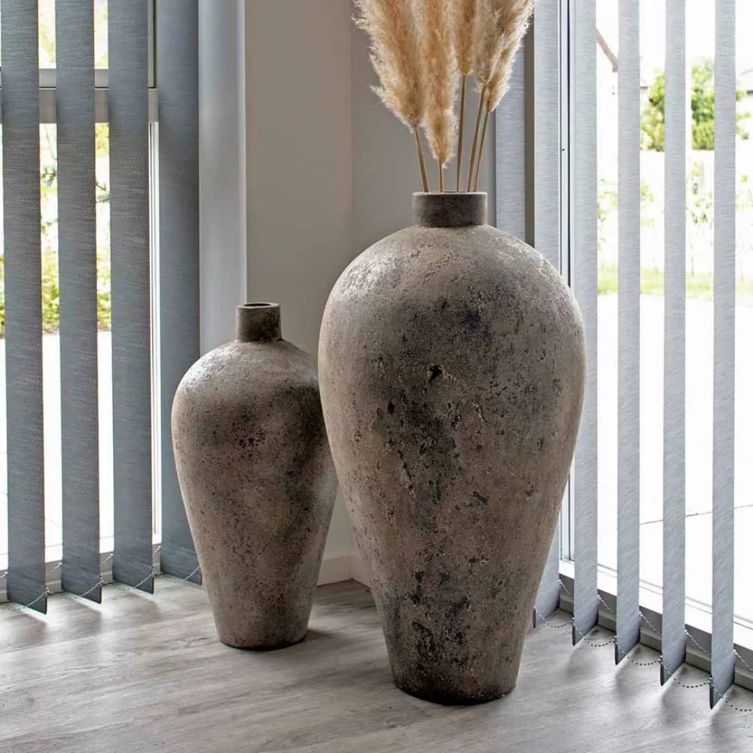 Deko Blumenvase aus Keramik rustikaler Landhausstil günstig online kaufen