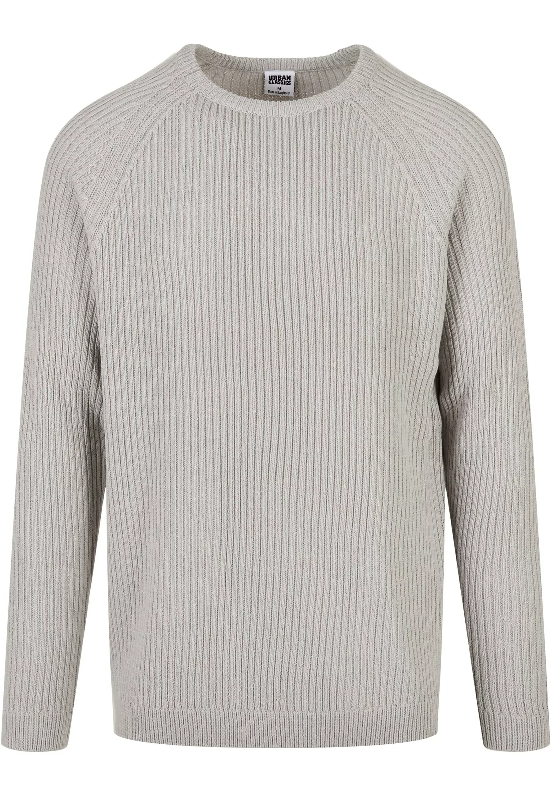 URBAN CLASSICS Rundhalspullover "Urban Classics Herren Ribbed Raglan Sweate günstig online kaufen