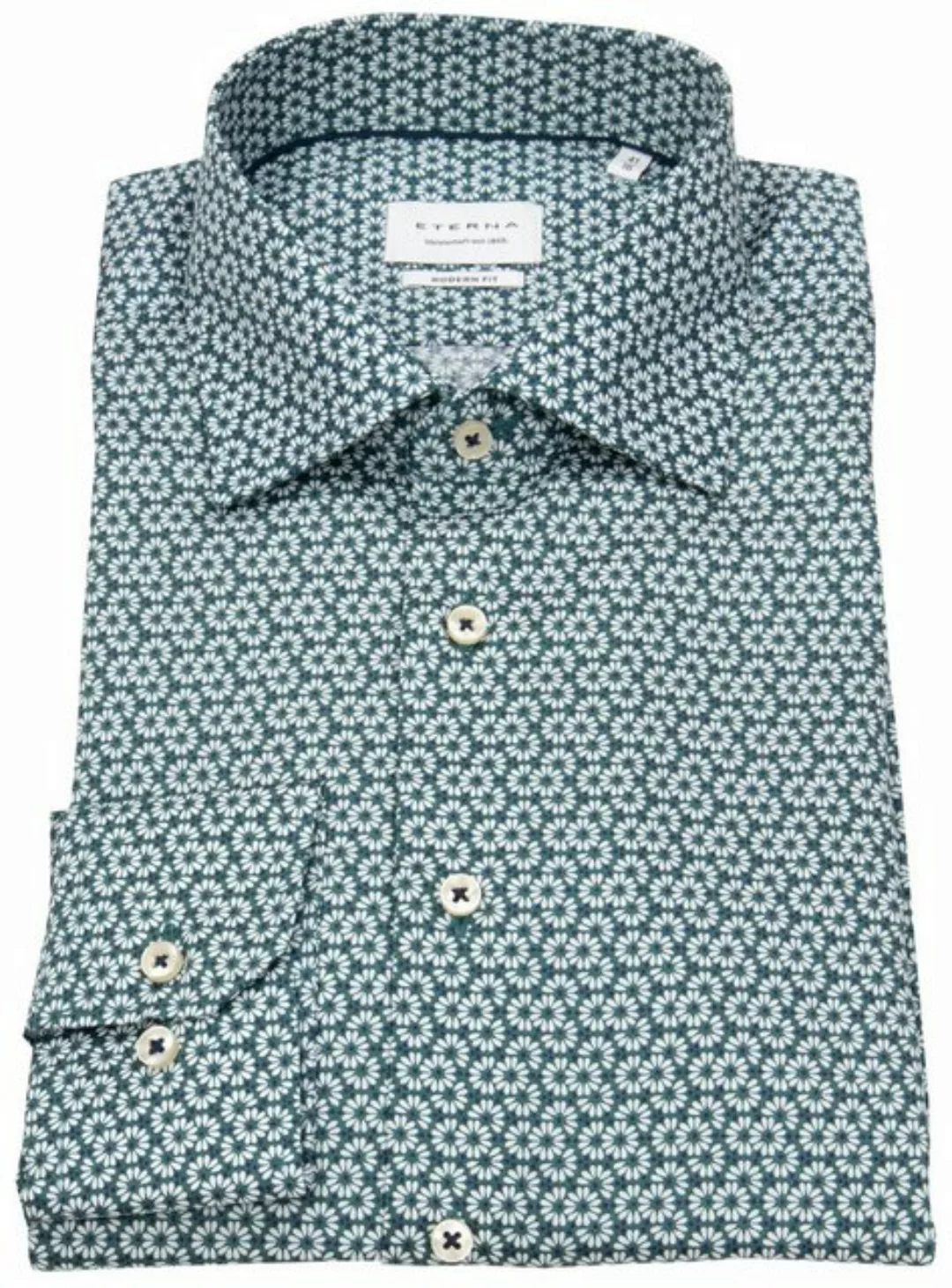 Eterna Langarmhemd Modern Fit leicht tailliert bügelfrei Kentkragen günstig online kaufen