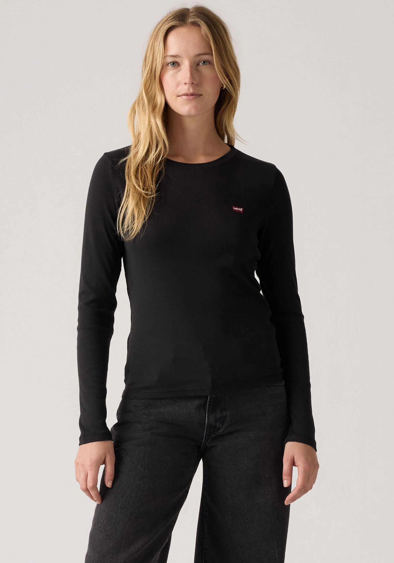 Levis Langarmshirt "LS 2 Pack Tee", (Packung, 2 tlg.), mit Batwing Logo-Sti günstig online kaufen