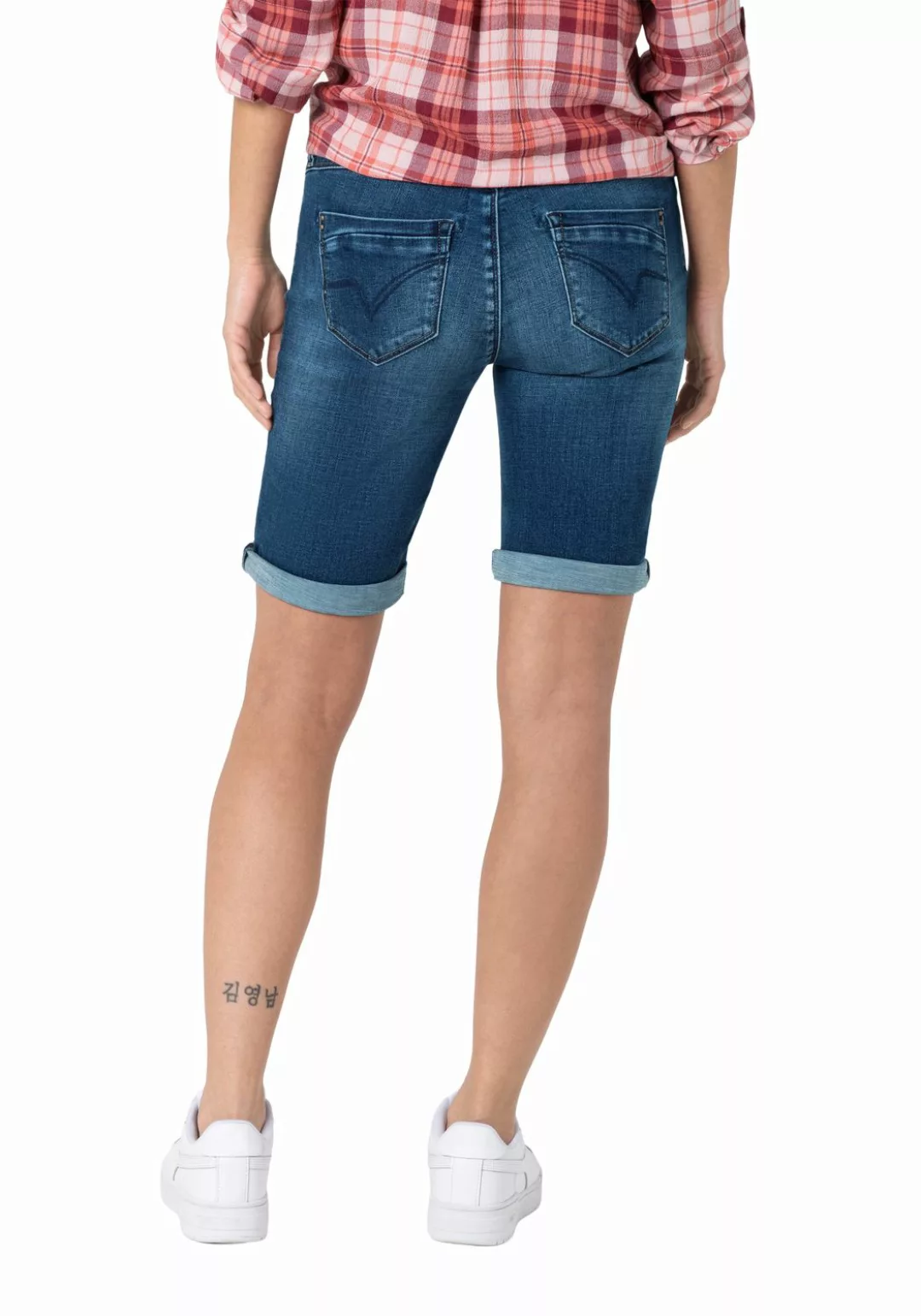 TIMEZONE Damen Jeans Short SLIM NALITZ - Slim Fit - Blau - Bold Blue Wash günstig online kaufen