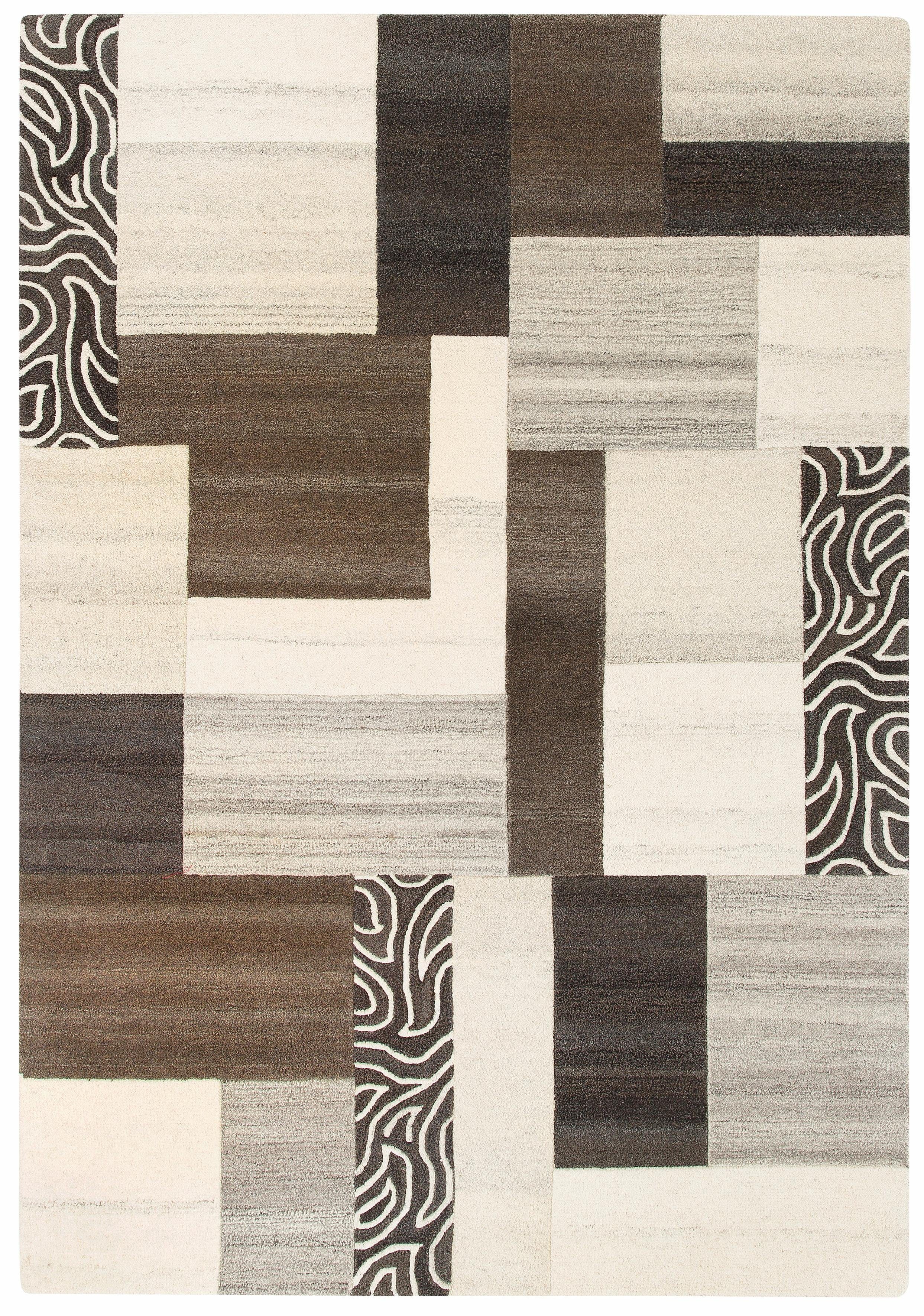 THEKO Wollteppich Lola, Wolle, handgearbeitet, Patchwork günstig online kaufen