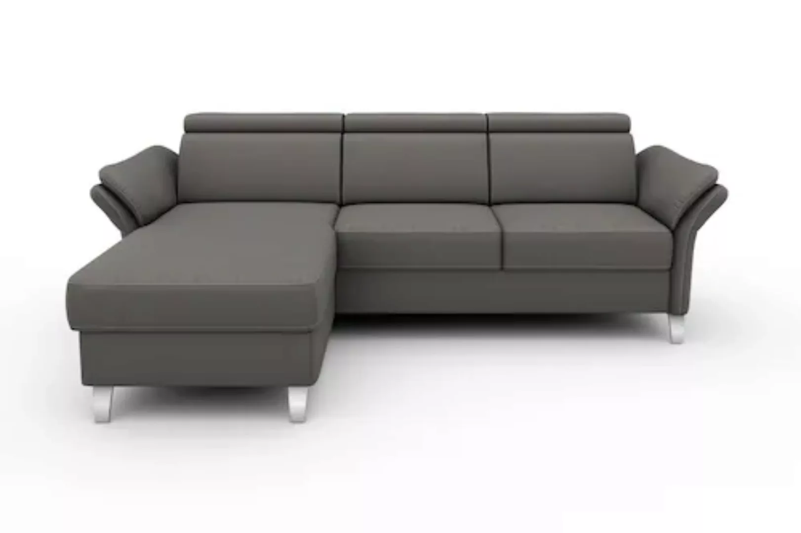sit&more Ecksofa »Vincenzo L-Form«, inklusive Kopfteilverstellung, wahlweis günstig online kaufen