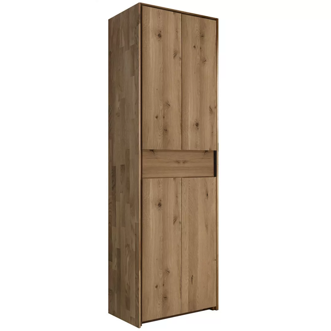 Kleiderschrank 62 cm breit modern im Landhausstil,Eiche massiv AVELLINO-137 günstig online kaufen