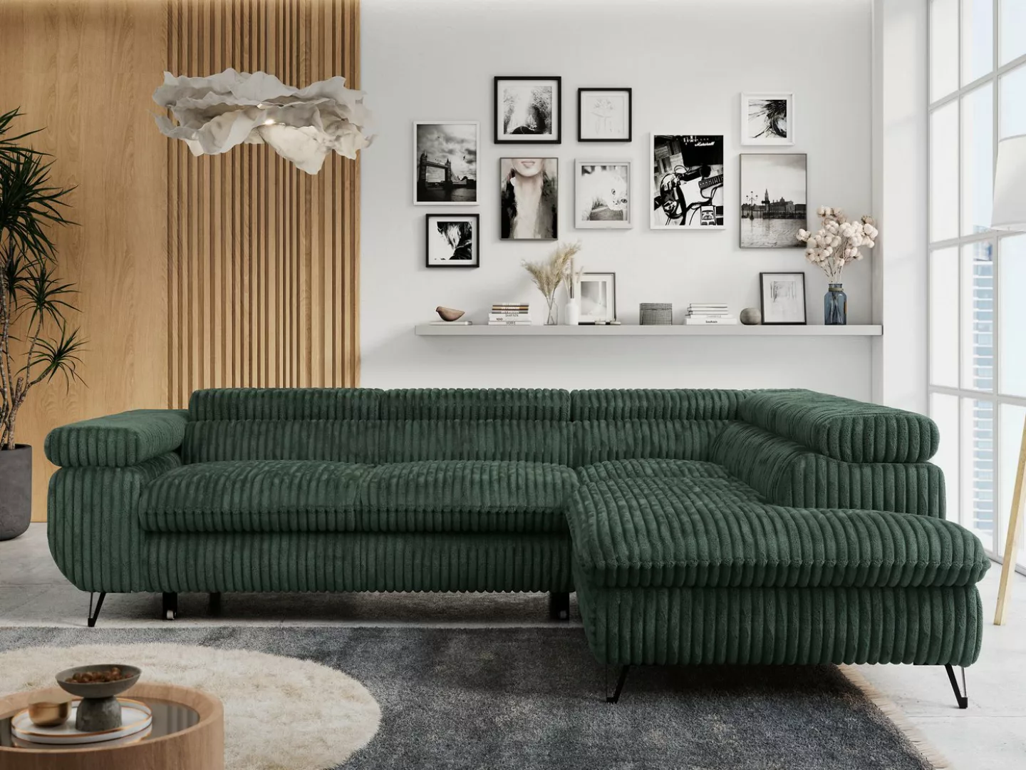 MKS MÖBEL Ecksofa PETER L, Bettfunktion, Modern Sofa, L-form, Einstellbare günstig online kaufen