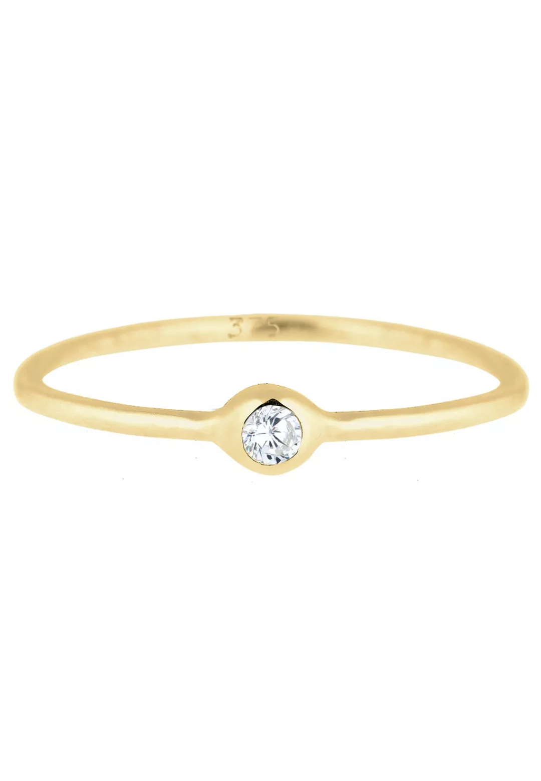 Elli Premium Fingerring »Solitär Zirkonia 375er Gelbgold« günstig online kaufen