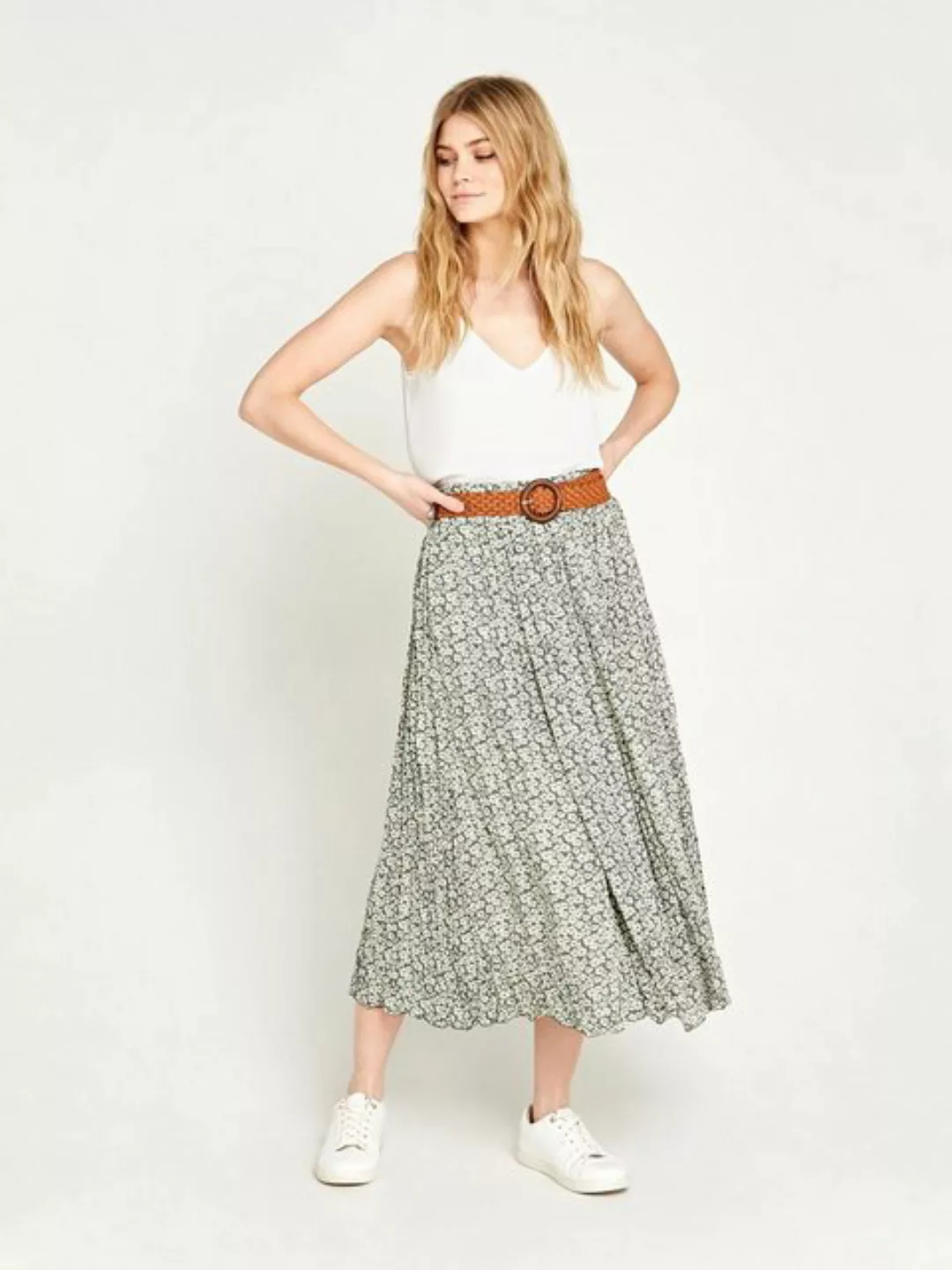 Apricot Maxirock Vintage Pebble Daisy Skirt, mit Blumenmuster günstig online kaufen